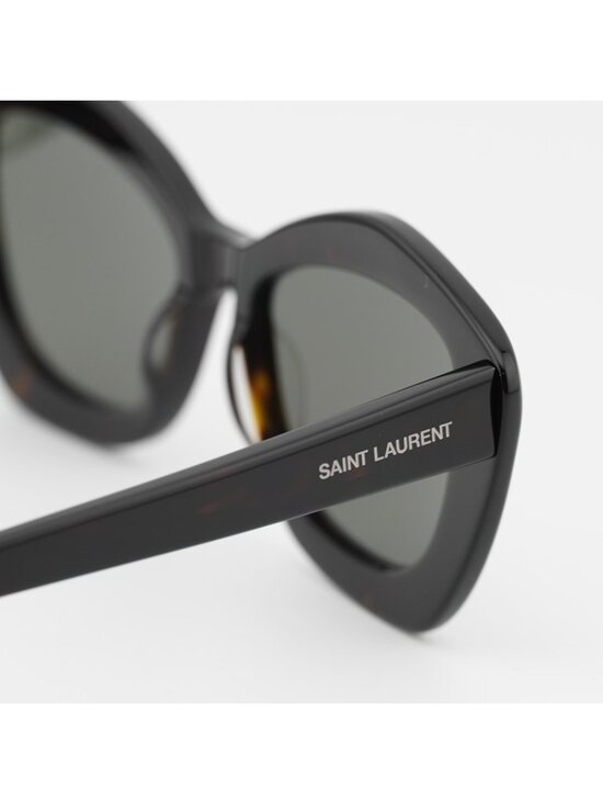 Saint Laurent SL68 002 Sunglasses Havana Cat Eye Frame, Grey Lenses main image 12